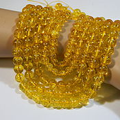 Материалы для творчества handmade. Livemaster - original item 8 mm-Citrine beads gl.ball.( C23) pcs. Handmade.