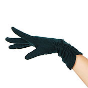 Винтаж handmade. Livemaster - original item Size M. Green wool Knitwear gloves. LABBRA. Handmade.