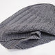 Шапка мужская GF (beanie/носок). Шапки. pugaFka | Knitwear. Интернет-магазин Ярмарка Мастеров.  Фото №2