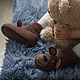 Booties felted Baby Bears. Slippers. MURDASOVA OLGA Author's felt. Online shopping on My Livemaster.  Фото №2