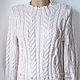 White knitted sweater. Sweaters. Studio by Varvara Horosheva (varvara911). My Livemaster. Фото №5