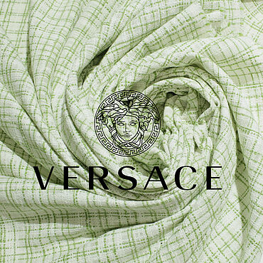 Материалы для творчества ручной работы. Ярмарка Мастеров - ручная работа VERSACE, лёгкий хлопковый твид, ИТАЛИЯ. Handmade.