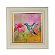 Oil painting hummingbird bird ' Flutter of wings'. Pictures. yuliabogun. Online shopping on My Livemaster.  Фото №2