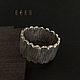 Silver ring with wood texture, Rings, St. Petersburg,  Фото №1