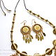 Necklace and earrings ' Roman'. Jewelry Sets. Handmade jewelry - Ulyana Moldovyan. My Livemaster. Фото №4