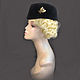 Order Black cap hat. Novozhilova Hats. Livemaster. . Hats1 Фото №3