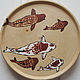 Wooden decorative plate . Goldfish, Plates, Tyumen,  Фото №1