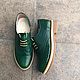 Oxford shoes green reptile/green. Oxfords. Hitarov (Hitarov). Online shopping on My Livemaster.  Фото №2