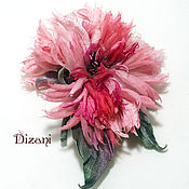 Цветы и флористика handmade. Livemaster - original item Brooch Chrysanthemum. Silk flowers, cloth flowers.. Handmade.
