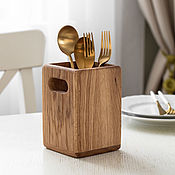Для дома и интерьера handmade. Livemaster - original item Cutlery stand in natural color. Handmade.