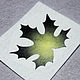 Felt Pattern for Brooch Maple Leaf Black Gold, Embroidery kits, Solikamsk,  Фото №1
