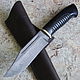 Нож "Гвардеец-2" дамаск граб нарезка, Ножи, Ворсма,  Фото №1