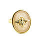 Order Rose quartz ring ' Bee ' pink ring bee. Irina Moro. Livemaster. . Rings Фото №3