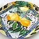 Decorative plate 'Freshness of citrus-lemon' on the wall. Decorative plates. Art by Tanya Shest. Online shopping on My Livemaster.  Фото №2