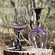 One Glass with violet coating (Violet) Yennefer the witcher, Wine Glasses, St. Petersburg,  Фото №1