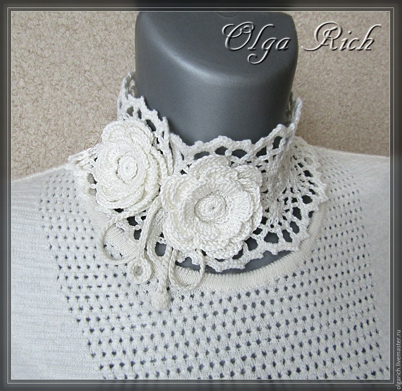 beautiful collar crochet
