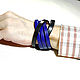 Leather bracelet 'Basket Blue Black 3i2 stripes'. Braided bracelet. schwanzchen. My Livemaster. Фото №6