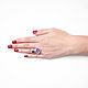 Order Quartz Ring, Lilac ring, Blue ring gift. Irina Moro. Livemaster. . Rings Фото №3