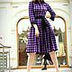 Cozy cage ' Lavender violet'. T-shirt dress. Dresses. Alexandra Maiskaya. My Livemaster. Фото №6