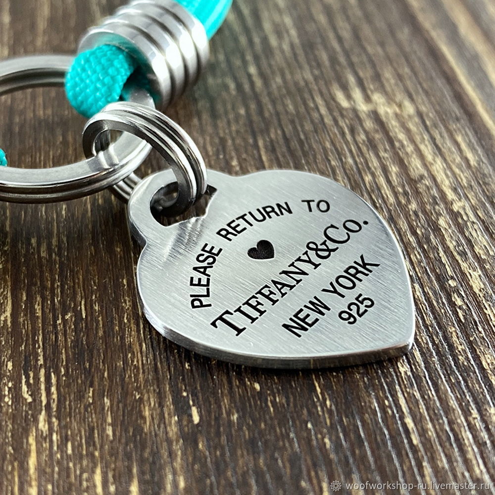 Адресник сердечко Return to Tiffany на шею собаки, Адресники, Новосибирск,  Фото №1