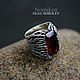 The heart of the Forest (silver, garnet), Ring, St. Petersburg,  Фото №1