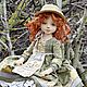 Fair Masters.Olga Babynina .Textile doll Anne from the estate Green Roof.