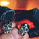Серебряные запонки "Skull", Запонки, Москва,  Фото №1