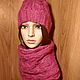 Kit 'Raspberry mood' hat and Snood. Headwear Sets. CharmGoods. Online shopping on My Livemaster.  Фото №2