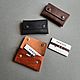  Business card holder made of genuine leather, Business card holders, St. Petersburg,  Фото №1