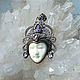 suspension: Face of the goddess pendant with amethyst. Pendants. Garuda. My Livemaster. Фото №5