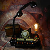 Для дома и интерьера handmade. Livemaster - original item Copy of Copy of LIGHT STYLE Dieselpunk "MINIATURE LAMP". Handmade.