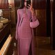 Трикотаж лапша Alta Moda с ниточкой люрекса. Цвет лилово-розовый. Ткани. Mariteks  Итальянские  ткани. Интернет-магазин Ярмарка Мастеров.  Фото №2