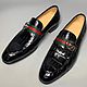 Men's loafers, made of genuine crocodile leather, black color!, Loafers, St. Petersburg,  Фото №1