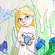 Fairy and Bluebells Watercolour 13х18cm. Pictures. KapustinaArt. Online shopping on My Livemaster.  Фото №2