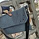 Сумка  шерстяная  на ремне. Сумка-планшет. СУМКИ С ИСТОРИЕЙ. Ярмарка Мастеров.  Фото №10