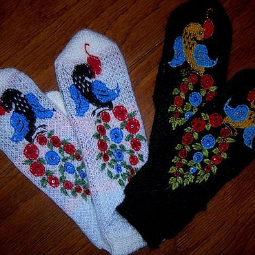 Аксессуары ручной работы. Ярмарка Мастеров - ручная работа "Городецкие птицы". Handmade.