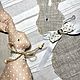 Подарок для малыша «Зайка и текстильный мешочек». Игрушки. Елена. Интернет-магазин Ярмарка Мастеров.  Фото №2