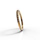 Order Thin wedding ring with stones, gold (Ob8). anna-epifanova. Livemaster. . Engagement rings Фото №3