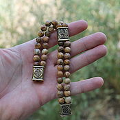 Фен-шуй и эзотерика handmade. Livemaster - original item Rosary from Jasper - Veles Seal, Star of Russia ( stone in assortment). Handmade.