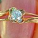 Кольцо с бриллиантами 0,134 ct золото 585. Кольца. Уголёк. Интернет-магазин Ярмарка Мастеров.  Фото №2