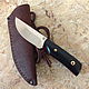 Knife 'Prikhlop-2' fultang 95h18 j10 fiber, Knives, Vorsma,  Фото №1