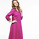 Lingonberry linen dress in boho style, Dresses, Tomsk,  Фото №1