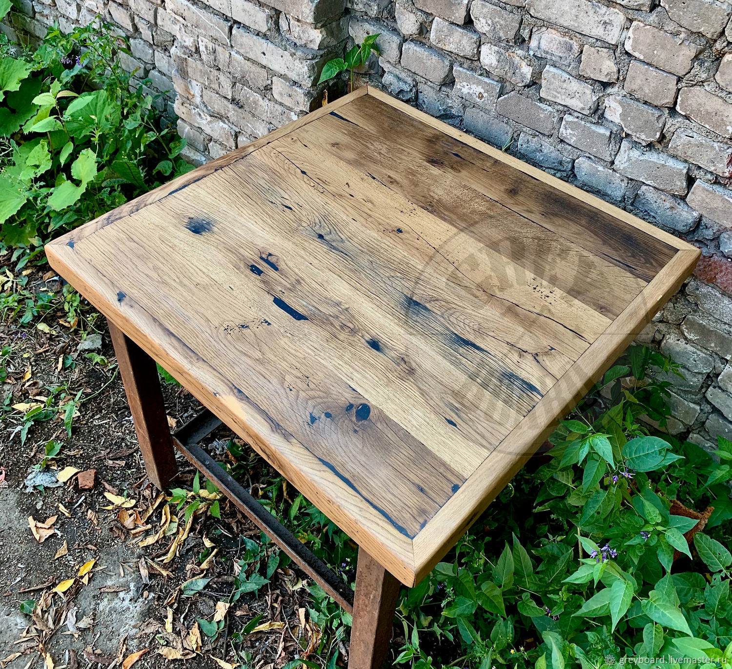 Квадратная столешница лофт на заказ в интернет-магазине Ярмарка ...