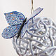 Order Bell Butterfly in an ice balloon. Elena Zaychenko - Lenzay Ceramics. Livemaster. . Bells Фото №3