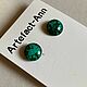 Серьги-пусеты. Серьги-пусеты. Artefact_Ann (картины,подарки). Ярмарка Мастеров.  Фото №5