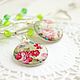 Серьги. Цветочная весна. Серьги классические. Studio Shabby авторские украшения. Ярмарка Мастеров.  Фото №4