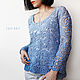 Irish lace pullover. Pullover Sweaters. CUTE-KNIT by Nata Onipchenko. My Livemaster. Фото №4