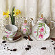 Set painted double smear 'Orchids'. Tea & Coffee Sets. painting and decoupage from Marina (sovaj). Online shopping on My Livemaster.  Фото №2