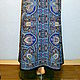 Skirt to the floor of the Pavlovo-Posad shawl 'Spanish' (blue). Skirts. NicoLeTTe. My Livemaster. Фото №6