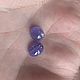 Танзаниты натуральные. Пара. 5,6 ct. Бусины. Rainbowgems. Ярмарка Мастеров.  Фото №4
